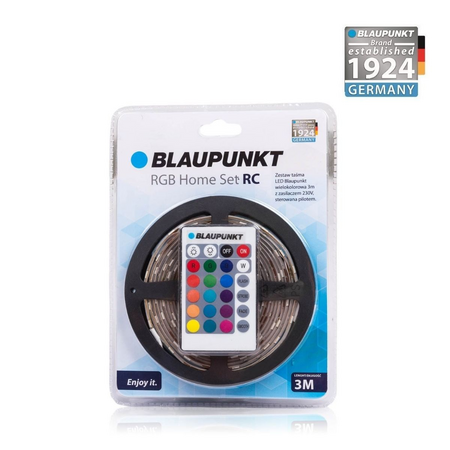 Zestaw taśma LED Blaupunkt RGB 12V 3M IP20 PILOT+CE ADAPTER blister