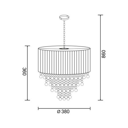 Lampa wisząca Zuma Line YSC23 Soria