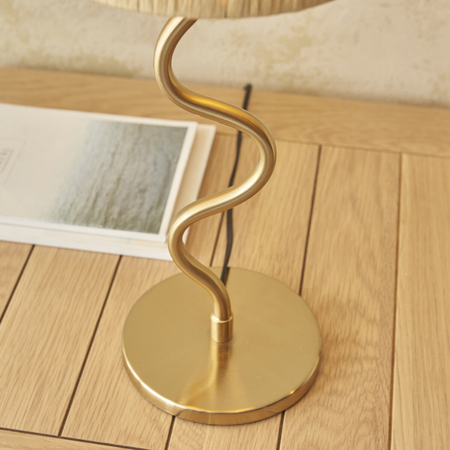 Lampa stołowa Endon Lighting Wriggle 114225 mosiądz