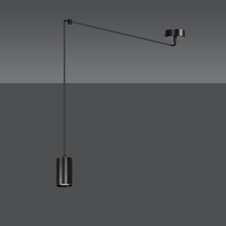 Lampa wisząca TRAKER 1 BL/BLACK Emibig 524/1 czarny