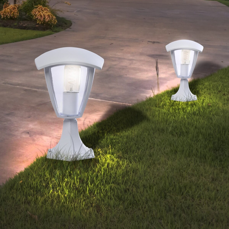 Eko-Light Lampa ogrodowa stojąca Fox 1xE27 Mała Biały EKO3513 BIAŁY