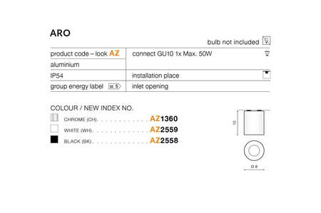 Downlight Azzardo AZ1360 Aro chrome