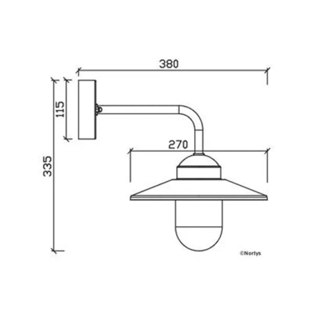 VANSBRO 1920 BLACK E27 LED 9W