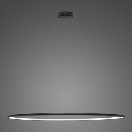 Lampa wisząca Ledowe Okręgi No.1 150cm 4k czarna Dali