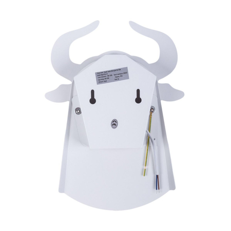 Lampa ścienna LED Byk Abigali Bull Biała