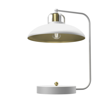 Milagro Lampka biurkowa Felix 1xE27 Biały/Złoty MLP7706 Biel / Złoto