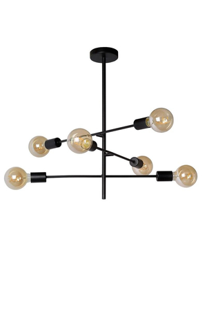Lampa sufitowa Lucide LESTER 21119/06/30 czarny/srebrny