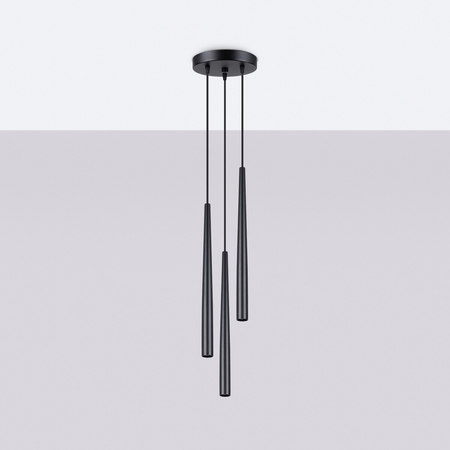 Sollux Lighting Lampa wisząca BLISS 3P czarna SL.1463