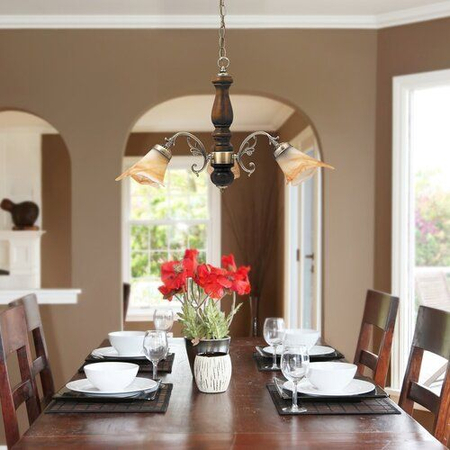 Żyrandol Rabalux Rustic 3 7093 brąz