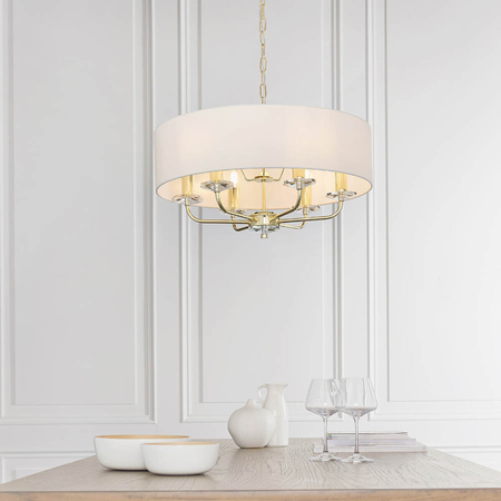 Endon Lighting Lampa wisząca 70561 biały/miedziany