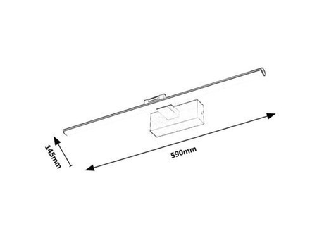 Kinkiet Rabalux Gaten 78002 czarny