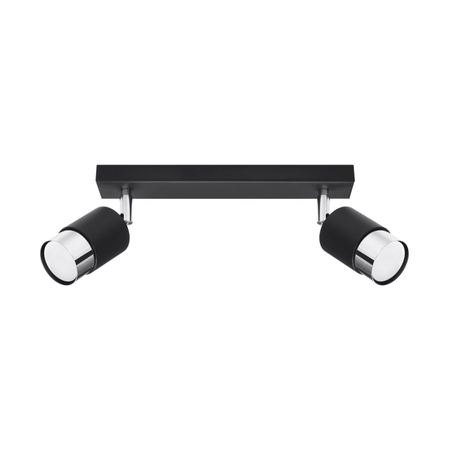 Sollux Lighting Plafon NERO 2 czarny/złoty SL.1070