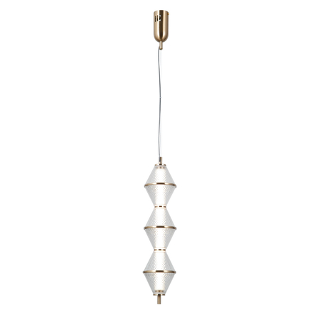 Lampa wisząca Italux Fuente PND-34395-3V-HBR Złoty