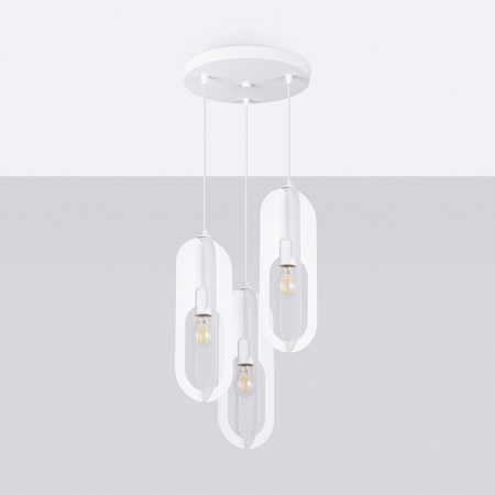 Sollux Lighting Lampa wisząca NICUS 3P biała SL.1361