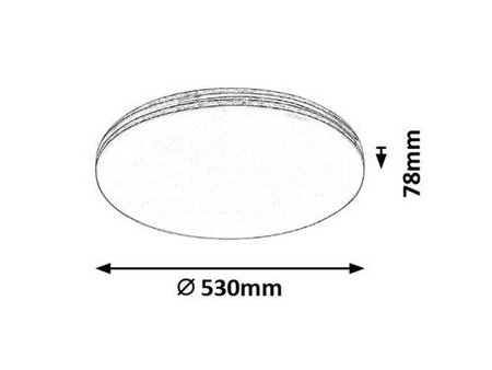 Lampa sufitowa Rabalux Oscar 3411 biały