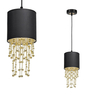 Milagro Lampa wisząca ALMERIA BLACK/GOLD 1xE27 MLP6439 CZARNY / ZŁOTY
