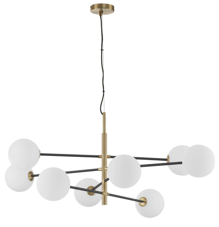 Lampa wisząca Luces Exclusivas PLATO LE41768 czarny/złoty