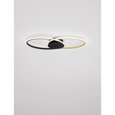 Lampa sufitowa Luces Exclusivas GANTELO LE45491 czarny, złoty i odcienie złota