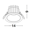 Oczko Luces Exclusivas TORVIAN LE65118 biały