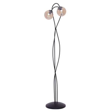 Lampa podłogowa FLORO Kaja K-5129 bursztynowy