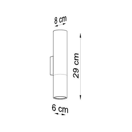 Sollux Lighting Kinkiet LOOPEZ czarny/złoty SL.0950