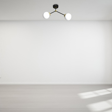 Milagro Lampa sufitowa JOY BLACK / GOLD 2xE14 MLP7459 CZARNY / ZŁOTY