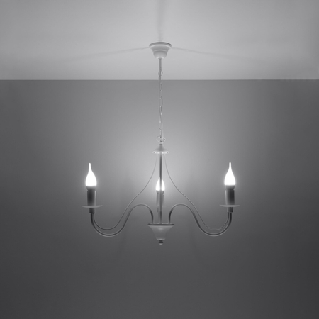 Sollux Lighting Żyrandol MINERWA 3 biały SL.0213