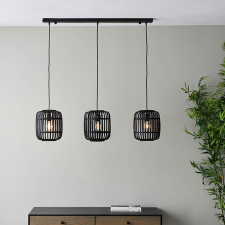 Lampa wisząca Endon Lighting Mathias 101698 drewniany