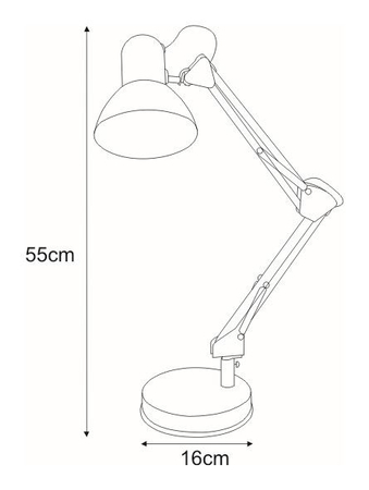 Lampa biurkowa COSMO Kaja K-MT-COSMO SREBRNY 