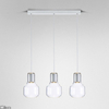 Lampa wisząca AQForm Modern Glass Barrel GU10 x 3 Biały Struktura