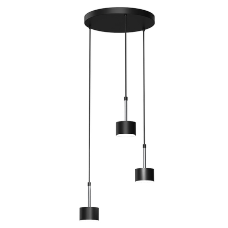 Milagro Lampa wisząca ARENA BLACK/SILVER 3xGX53 MLP7786 Czerń / Srebro