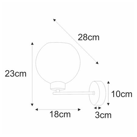 Kinkiet LAMBERT Kaja K-4858 czarny