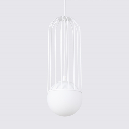 Sollux Lighting Lampa wisząca BRINA 1 biała SL.1331