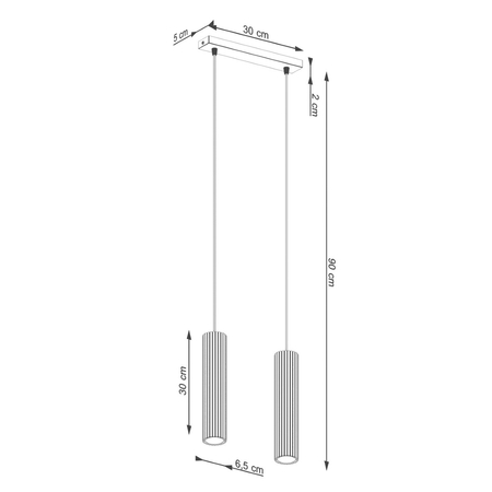Sollux Lighting Lampa wisząca KARBON 2 zielona oliwka SL.1612