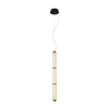 Lampa wisząca Italux Sanpo PND-26384-3V-GD-CL Czarny, przezroczysty