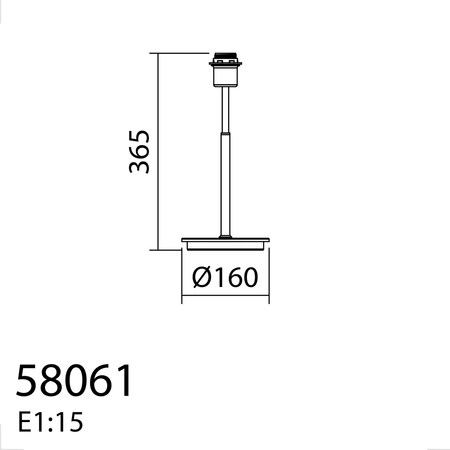 Lampa stołowa JULIETTE chrom matowy, czarny mat 1xE27 (abażur zamawiany osobno)