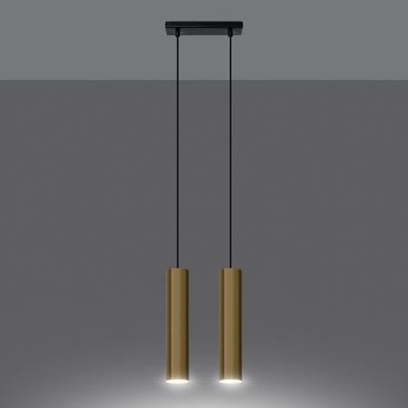 Sollux Lighting Lampa Wisząca LAGOS 2 złoty połysk SL.1241