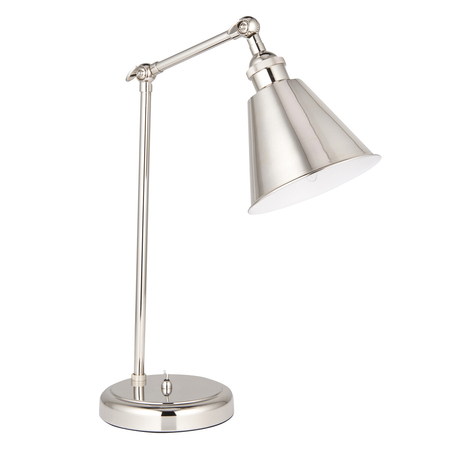 Lampa stołowa Endon Lighting Hal 97836 nikiel