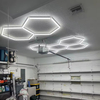 Lampa LED Hexagon Blaupunkt 230W geometryczny panel sufitowy led 4000K CRI90 w kształcie plasta miodu