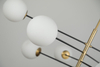 Lampa wisząca OVIEDO 8 GO/BK Azzardo AZ4423 czarny/złoty