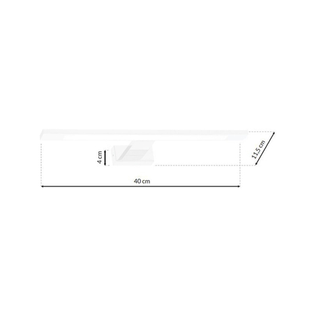 Milagro Kinkiet Shine 40cm 7W LED Biały ML3875 BIAŁY