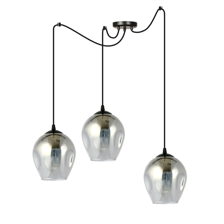 Lampa wisząca LEVEL 3 BL GRAFIT Emibig 757/3 czarny