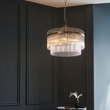Endon Lighting Lampa wisząca 99166 mosiądz