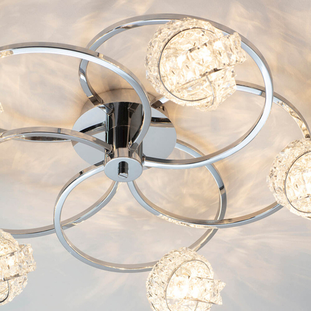 Lampa sufitowa Endon Lighting Talia 76595 chrom