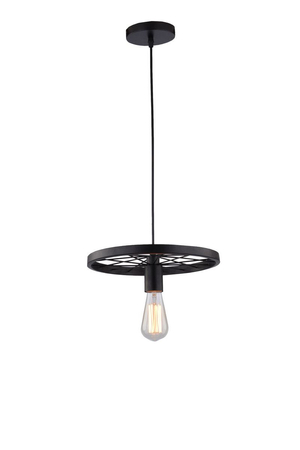 Lampa wisząca RANCH 1 Azzardo AZ1648 black