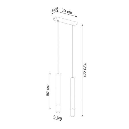 Sollux Lighting Lampa wisząca WEZYR 2 biała SL.0958