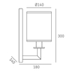 Cosmo Light Kinkiet LILLE W01937NI-WH