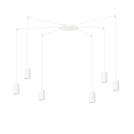Lampa wisząca TRAKER 6 WH/WHITE Emibig 525/6 biały