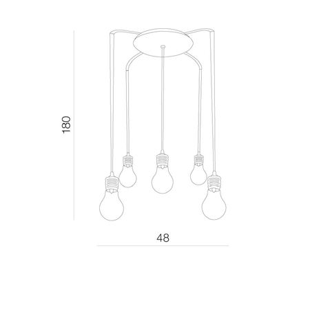 Lampa wisząca Azzardo OTUS AZ1645 CHROME