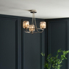 Lampa sufitowa Endon Lighting Berenice 104107 nikiel